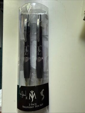 Michael Jackson 2-Pack Black Ballpoint Pen Set, 2010